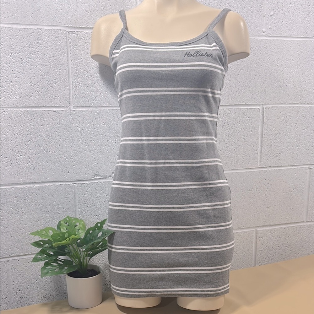 Hollister Gray Striped Dress​​​​​